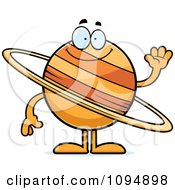 Poster, Art Print Of Planet Saturn Waving