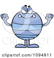 Clipart Mad Neptune Royalty Free Vector Illustration