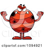 Clipart Mad Planet Mercury Royalty Free Vector Illustration