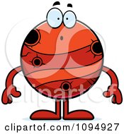 Clipart Surprised Planet Mercury Royalty Free Vector Illustration by Cory Thoman