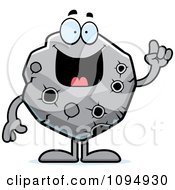 Clipart Asteroid With An Idea Royalty Free Vector Illustration