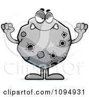 Clipart Mad Asteroid Royalty Free Vector Illustration by Cory Thoman