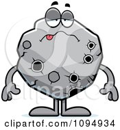 Clipart Sick Asteroid Royalty Free Vector Illustration
