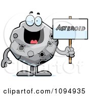Asteroid Holding A Sign