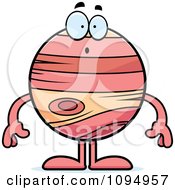 Clipart Surprised Planet Jupiter Royalty Free Vector Illustration by Cory Thoman