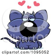Clipart Chupacabra In Love Royalty Free Vector Illustration by Cory Thoman