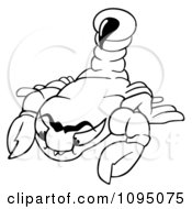 Clipart Outlined Scorpion Royalty Free Vector Illustration