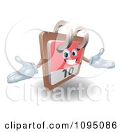 Poster, Art Print Of 3d Friendly Desk Calendar Holding His Arms Out