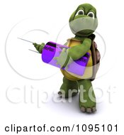 Poster, Art Print Of 3d Tortoise Holding A Capacitor