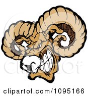 Poster, Art Print Of Vicious Ram Mascot Head