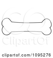 Clipart Black And White Dog Bone Royalty Free Vector Illustration