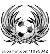 Poster, Art Print Of Soccer Ball With Wings