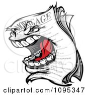 Clipart Screaming Mortgage Character Royalty Free Vector Illustration by Chromaco