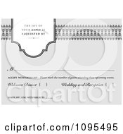 Poster, Art Print Of Gray Rsvp Invitation With Copyspace