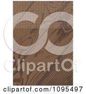 Wood Grain Wedding Invitation With Ornate Circles Along The Top