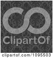 Poster, Art Print Of Gray Distressed Damask Background