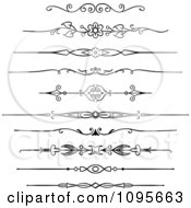Clipart Black And White Rule Border Design Elements 2 Royalty Free Vector Illustration by Frisko #COLLC1095663-0114