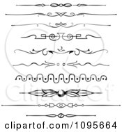 Clipart Black And White Rule Border Design Elements 3 Royalty Free Vector Illustration by Frisko #COLLC1095664-0114