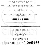 Clipart Black And White Rule Border Design Elements 5 Royalty Free Vector Illustration by Frisko #COLLC1095666-0114