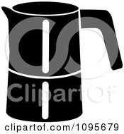 Clipart Black And White Coffee Maker 3 Royalty Free Vector Illustration