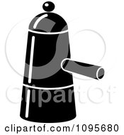 Clipart Black And White Coffee Maker 4 Royalty Free Vector Illustration