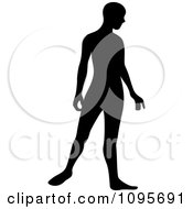 Clipart Silhouetted Male Ballerino Ballet Dancer Dancing 2 Royalty Free Vector Illustration by Frisko