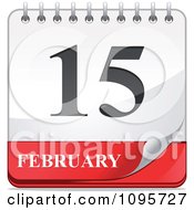 Poster, Art Print Of Turning February 15th Desk Calendar