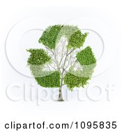 Poster, Art Print Of 3d Tree With Recycle Arrow Branches