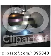 Clipart 3d Colorful Shining Orbs On Steps Leading Upwards Royalty Free CGI Illustration by Mopic