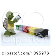 Poster, Art Print Of 3d Tortoise Voting