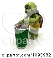 Clipart 3d Tortoise Drinking A Large Cola Soft Drink Royalty Free CGI Illustration