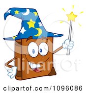 Happy Spell Book With A Wizard Hat And Magic Wand