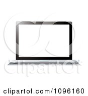 Poster, Art Print Of Blank White Screen On A 3d Laptop Computer
