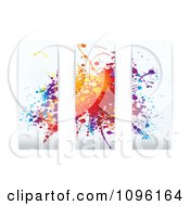 Clipart Splatter Panels Royalty Free Vector Illustration by michaeltravers