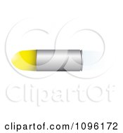 Clipart Fast Gold Tipped Bullet Royalty Free Vector Illustration