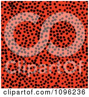Poster, Art Print Of Background Pattern Of Cheetah Spots On Neon Orange