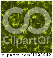 Textured Green Animal Fur Background