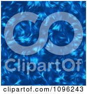 Textured Blue Animal Fur Background
