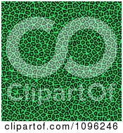 Background Pattern Of Neon Green Leopard Spots