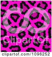 Poster, Art Print Of Background Pattern Of Neon Pink Leopard Print