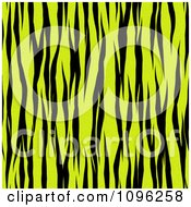 Poster, Art Print Of Background Pattern Of Zebra Stripes On Neon Yellow