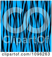 Background Pattern Of Tiger Stripes On Neon Blue