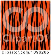Background Pattern Of Zebra Stripes On Neon Orange