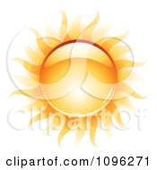 Poster, Art Print Of 3d Shiny Summer Sun And Heat Waves