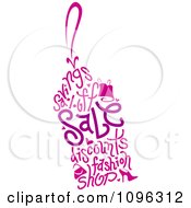 Clipart Pink And Purple Sale Words Forming A Price Tag Royalty Free Vector Illustration by BNP Design Studio