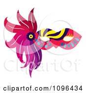 Poster, Art Print Of Colorful Mardi Gras Face Mask With Feathers