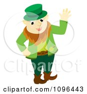 Poster, Art Print Of Happy St Patricks Day Leprechaun Waving