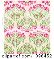 Clipart Seamless Floral Kaleidoscope Background Pattern 3 Royalty Free Vector Illustration