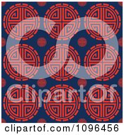 Clipart Seamless Circular Kaleidoscope Background Pattern 2 Royalty Free Vector Illustration