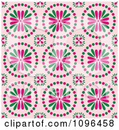 Clipart Seamless Floral Kaleidoscope Background Pattern 2 Royalty Free Vector Illustration